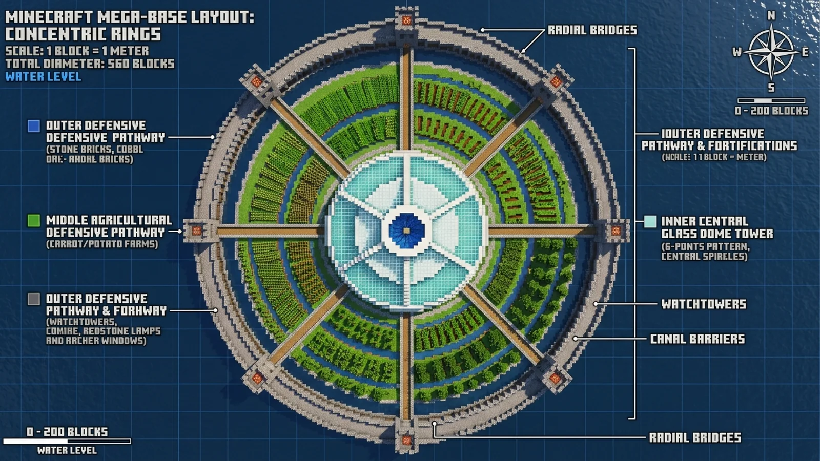 megabase concentric blueprint
